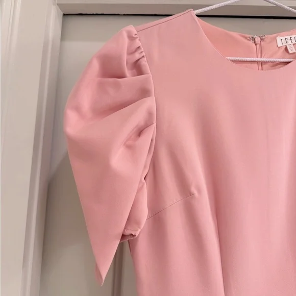 TCEC Soft Pink Puff Sleeve Dress - Picture 2 of 4